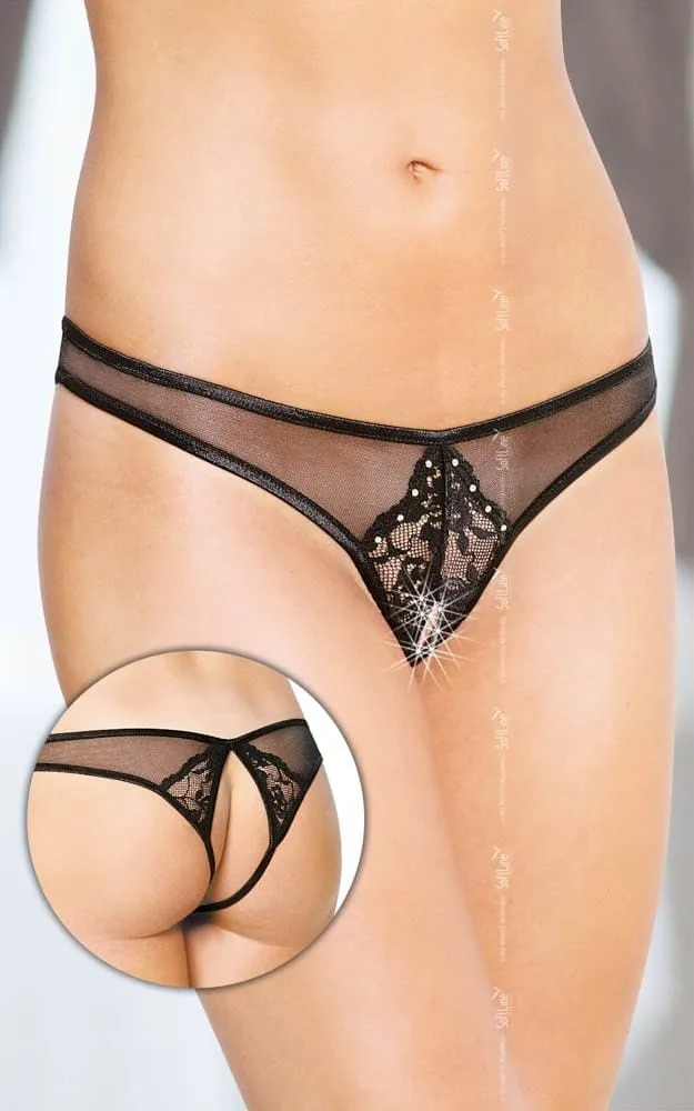 Softline fekete tanga – elegáns és kényelmes női alsó M/L