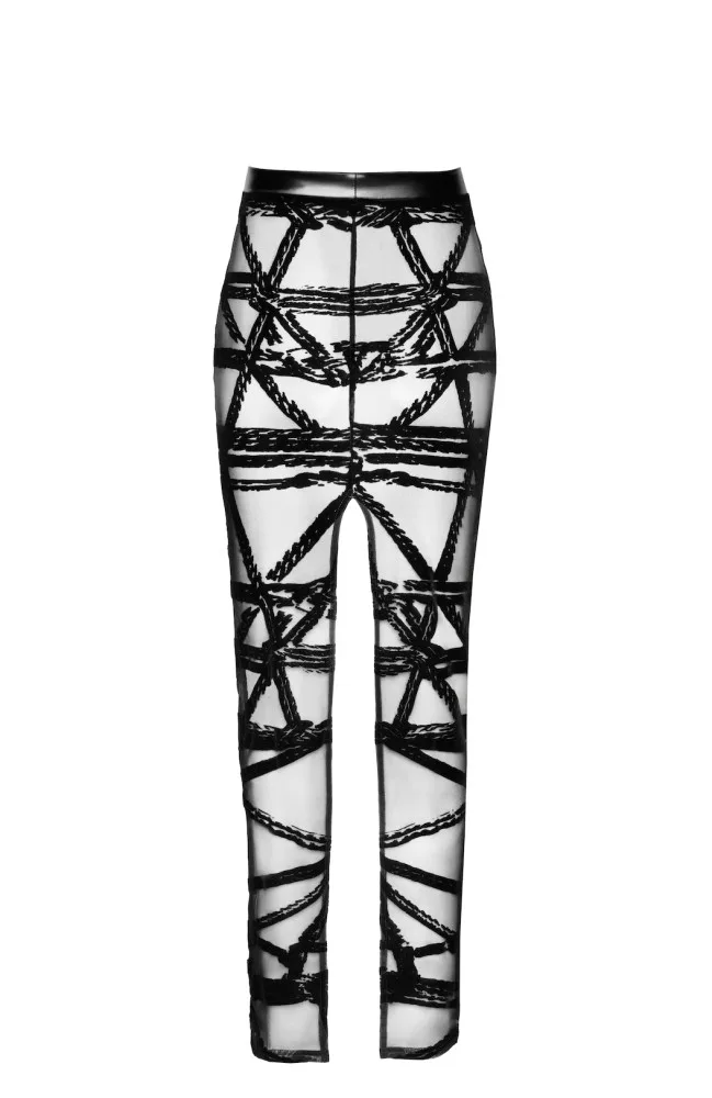 Noir Handmade Bondesque hosszú fekete szoknya – S méret