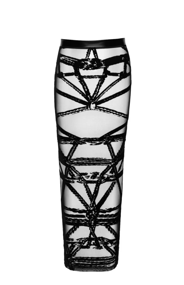 Noir Handmade Bondesque hosszú szoknya – fekete, M méret
